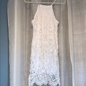 Beautiful white lace dress!